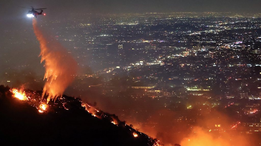 Hollywood Hills Fire